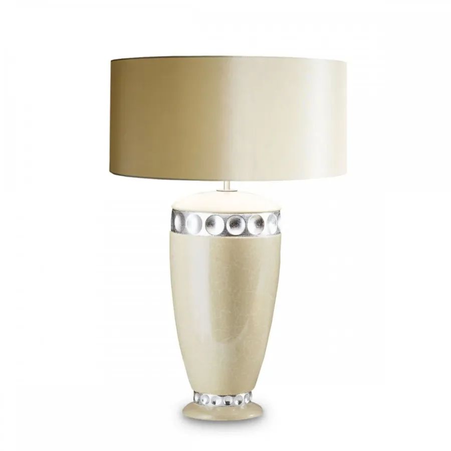 obrazek 1 Lampa stołowa z okrągłym wzorem H.42xL.21xP.21 cm
