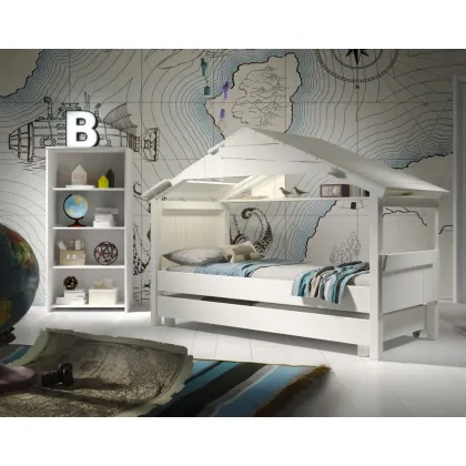 Zdjęcie Drewniane łóżko domek gwiazda dla dzieci od 3 roku - Mathy by Bols