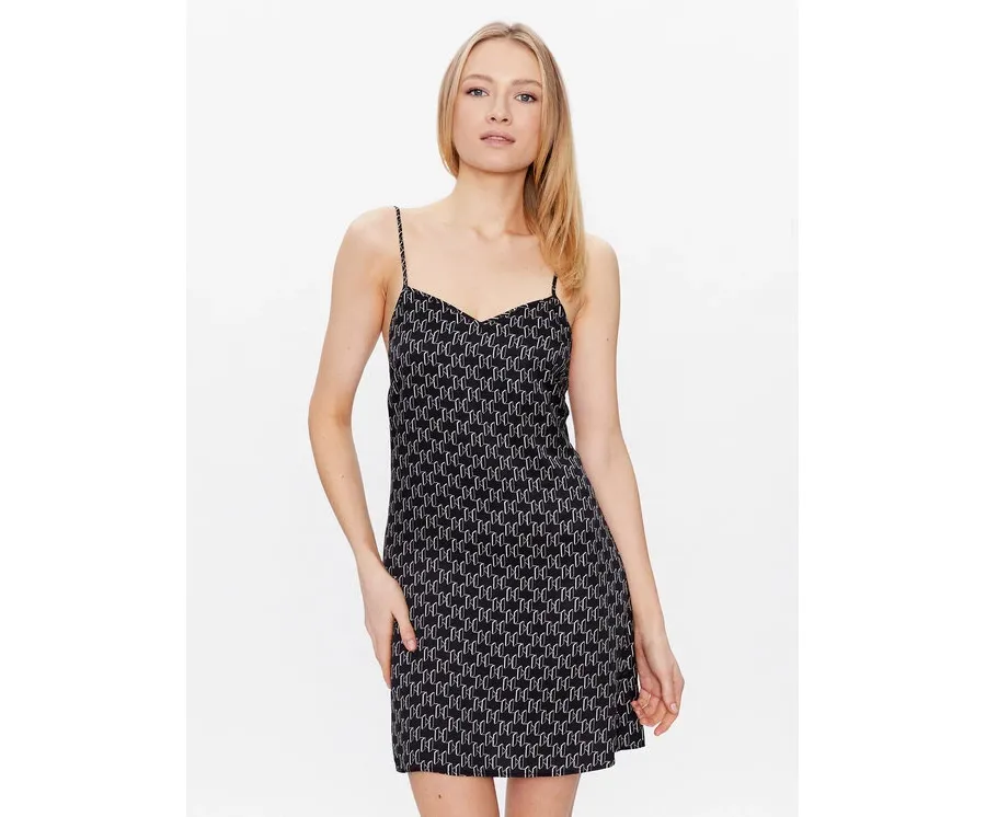 obrazek 1 KARL LAGERFELD Koszula nocna 225W2135 Czarny Regular Fit