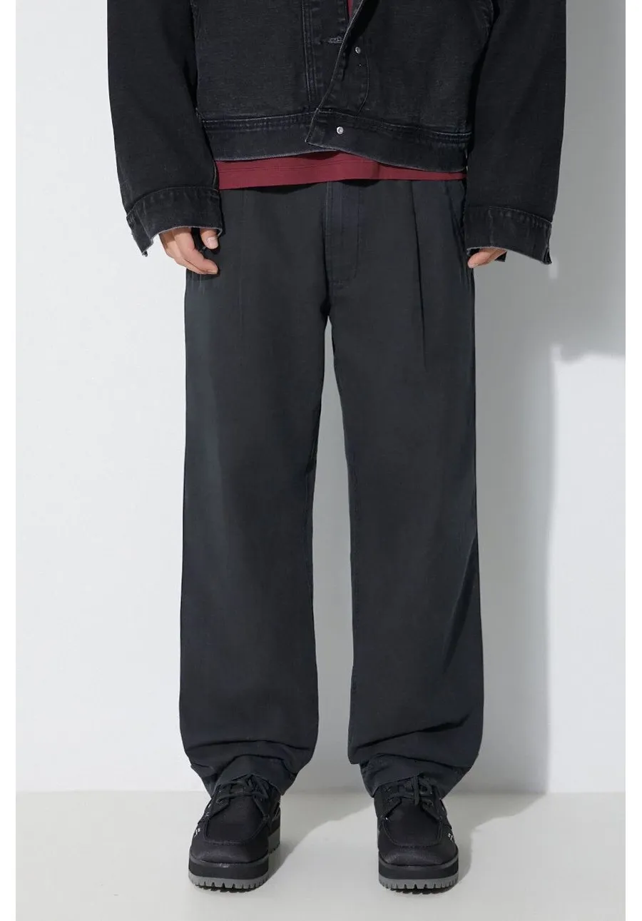 obrazek 1 Maharishi spodnie U.S. Chino Loose męskie kolor czarny w fasonie chinos 4604.BLACK
