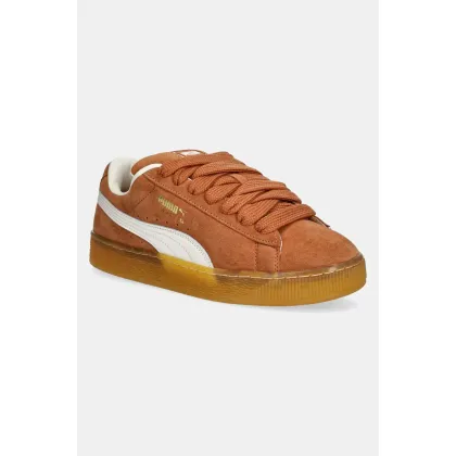 Zdjęcie Puma sneakersy skórzane Suede XL kolor brązowy 395205