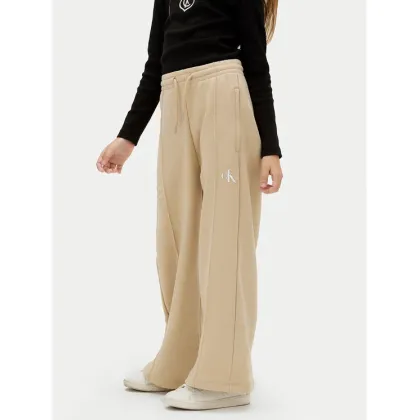 Zdjęcie Calvin Klein Jeans Spodnie dresowe IG0IG02875 D Beżowy Wide Leg