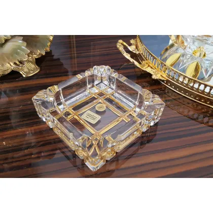 Picture Prestigious ashtray decorated with gold - Cre Art