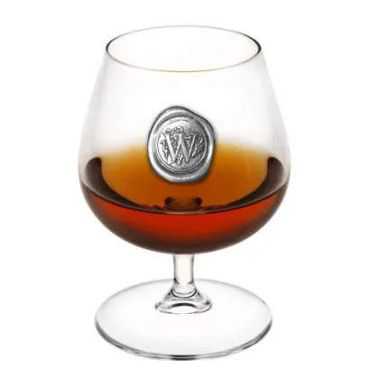 Zdjęcie Szklany kieliszek do brandy z grawerowaniem - h. 12,5 cm, 410 ml