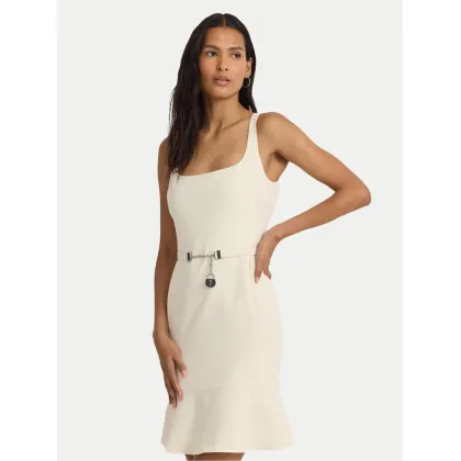 Zdjęcie Lauren Ralph Lauren Sukienka letnia 250933462003 Écru Slim Fit LAUREN RALPH LAUREN