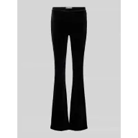 Zdjęcie Spodnie rozszerzane o kroju slim fit z detalem z logo model ‘RONJAAL’