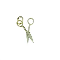 Picture Stylish shiny pendant in the shape of scissors