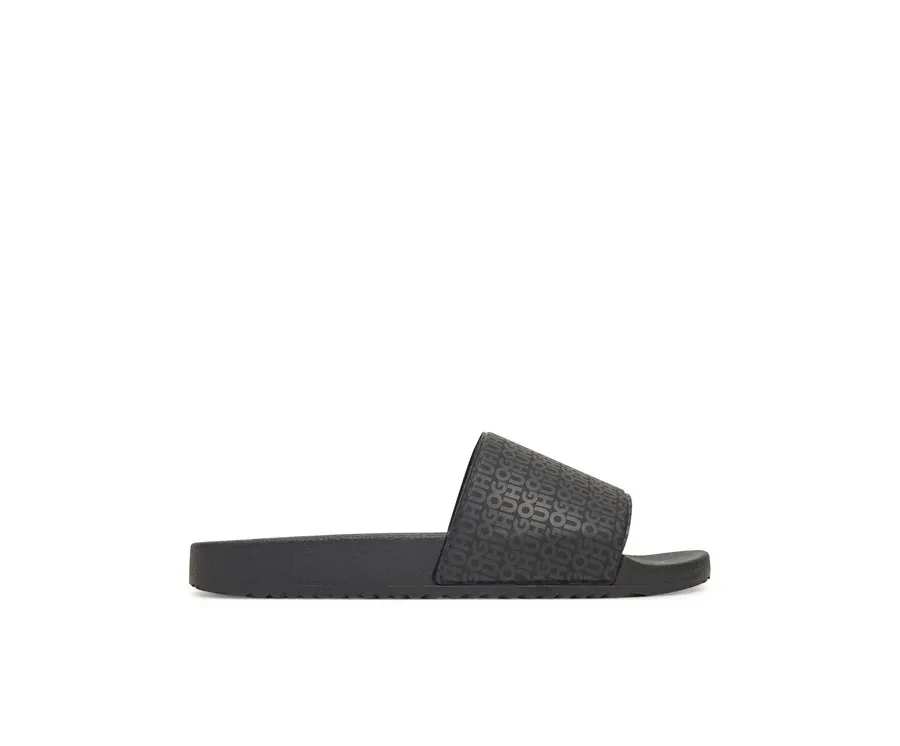 obrazek 1 HUGO Klapki Timein Slid Mn 50548063 Czarny