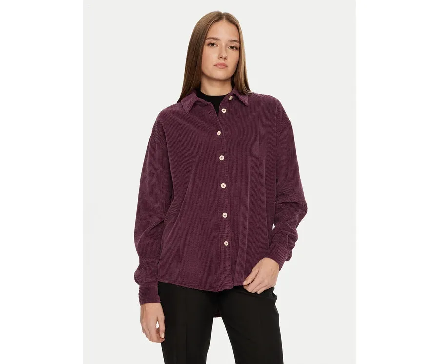 obrazek 1 American Vintage Koszula PADO06AH24 Fioletowy Loose Fit