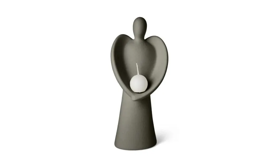 obrazek 9 Elegancka figurka ceramiczna - bożonarodzeniowy anioł