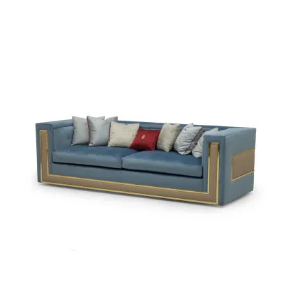 Zdjęcie Włoska klasyczna sofa 3 osobowa do luksusowych wnętrz - Bianchini