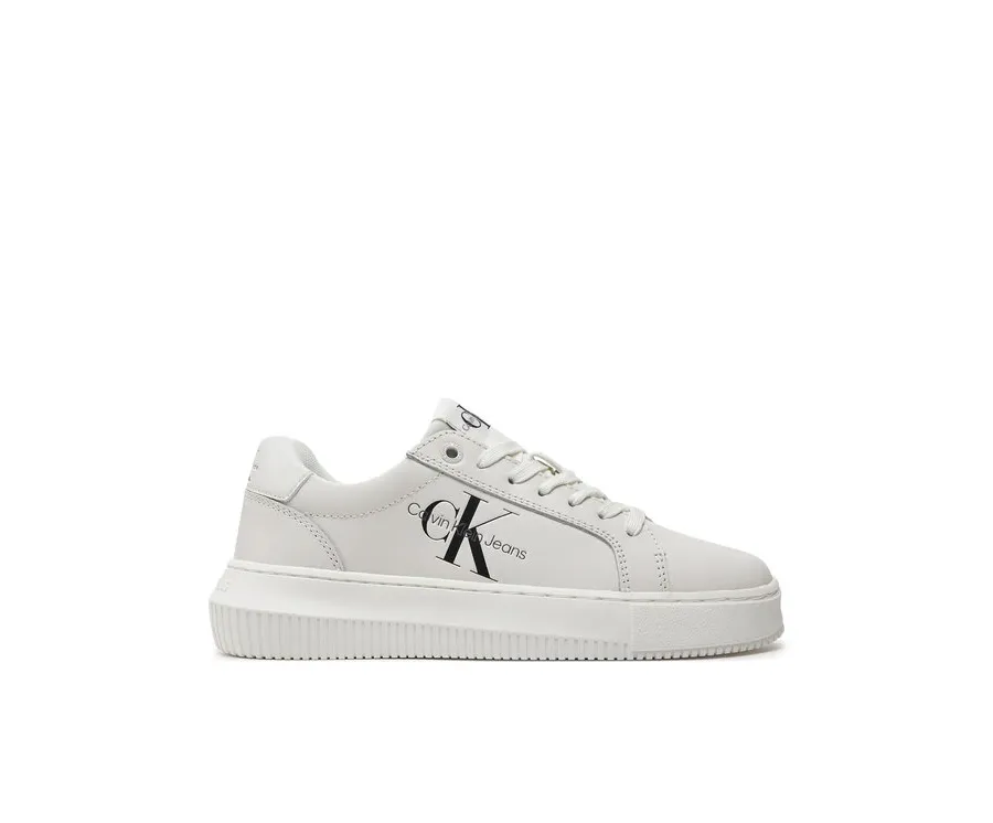 obrazek 1 Calvin Klein Jeans Sneakersy Chunky Cupsole Laceup Mon Lth Wn YW0YW00823 Biały