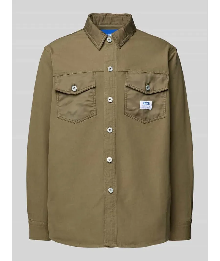 obrazek 1 Koszula casualowa o kroju regular fit z kieszeniami z patką na piersi model ‘Ebrido’