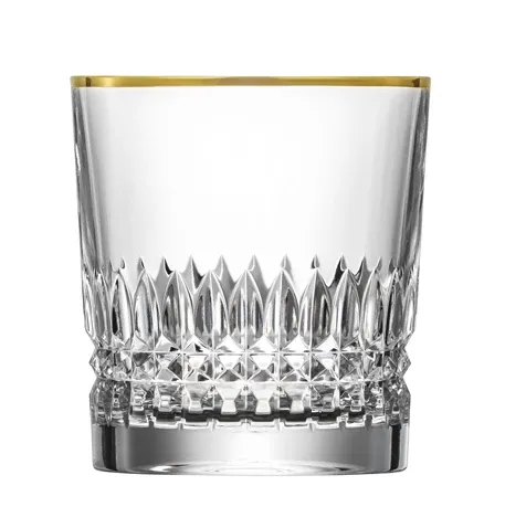 Picture Klasyczna szklanka do whisky ze złotem - Empire Gold
