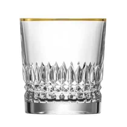 Zdjęcie Klasyczna szklanka do whisky ze złotem - Empire Gold