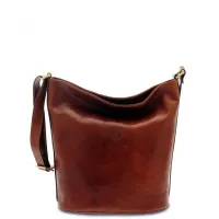 Zdjęcie Elegancka brązowa torebka na ramię - Giudi