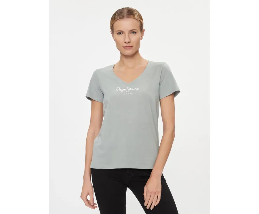 obrazek 1 Pepe Jeans T-Shirt Wendy PL505482 Zielony Regular Fit