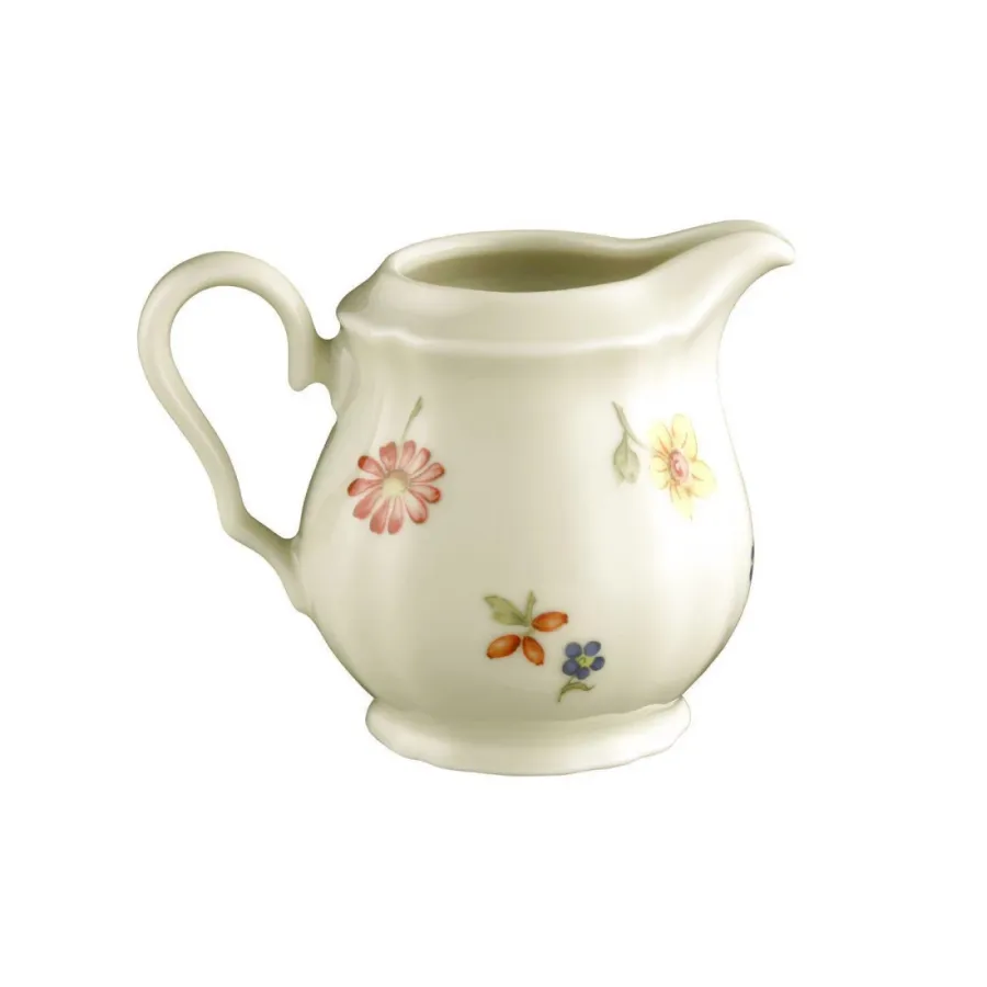 obrazek 2 Ekskluzywny porcelanowy dzbanuszek do mleka zdobiony delikatnym roślinnym motywem - Seltmann Weiden