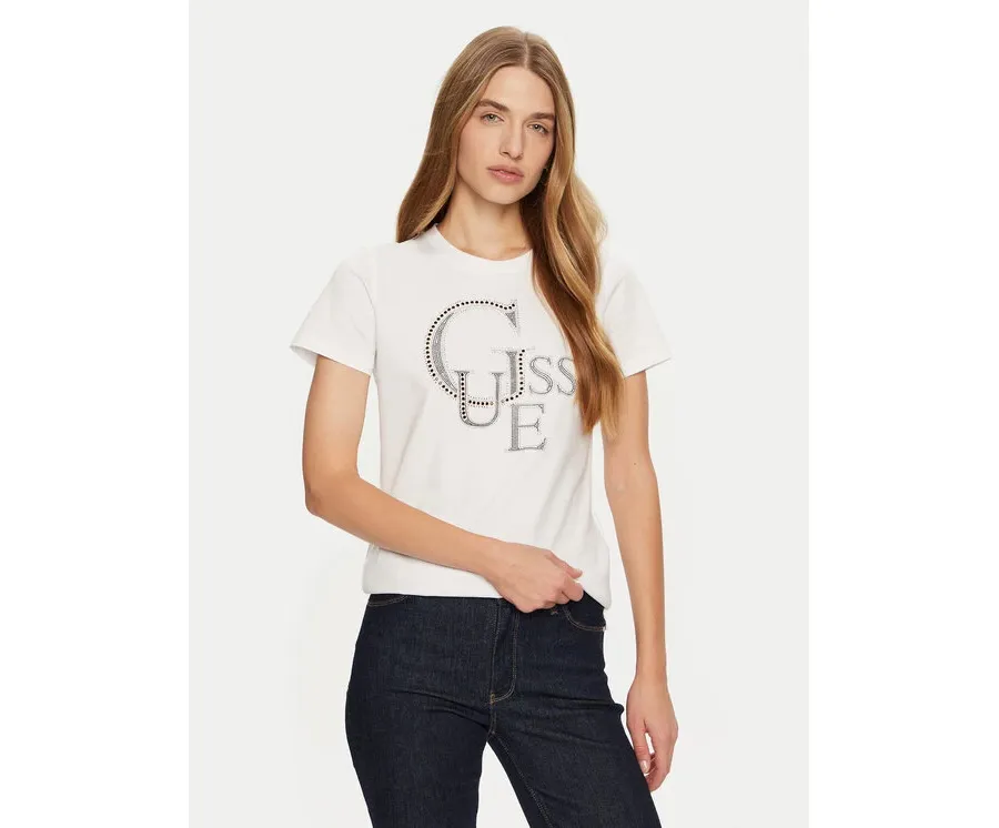 obrazek 1 Guess T-Shirt W4BI16 I3Z14 Biały Regular Fit