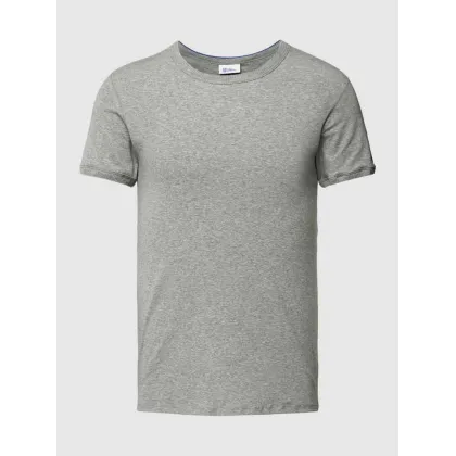 Zdjęcie T-shirt z prążkowanym okrągłym dekoltem