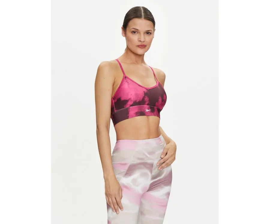 obrazek 1 Reebok Biustonosz sportowy ID Train Train AOP Bra Clamar 100035778 Różowy