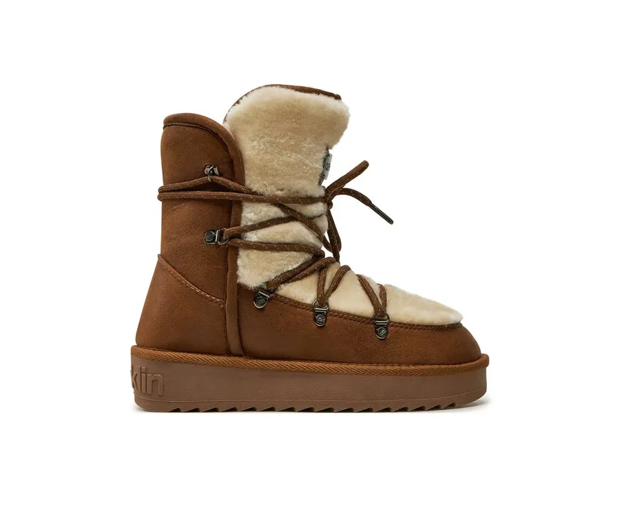 obrazek 1 D.Franklin Śniegowce Nordic Trk Fur DFSH370005 Brązowy