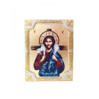 Zdjęcie Śliczna Ikona Chrystus Dobry Pasterz 9x12