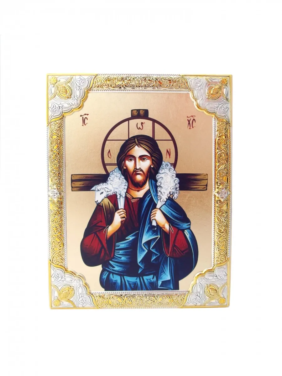 obrazek 1 Śliczna Ikona Chrystus Dobry Pasterz  9x12