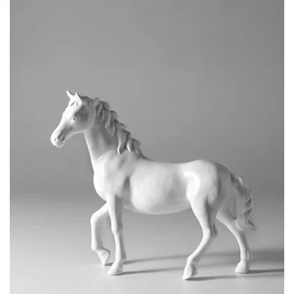 Picture A unique white ceramic horse figure - Il Gattopardo