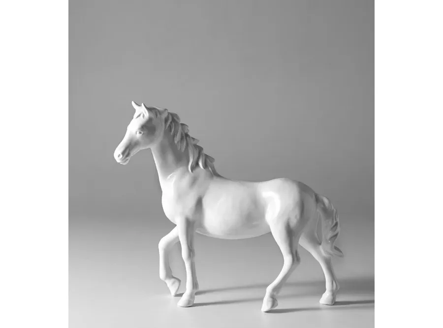 obrazek 1 Wyjątkowa biała ceramiczna figura konia - Il Gattopardo