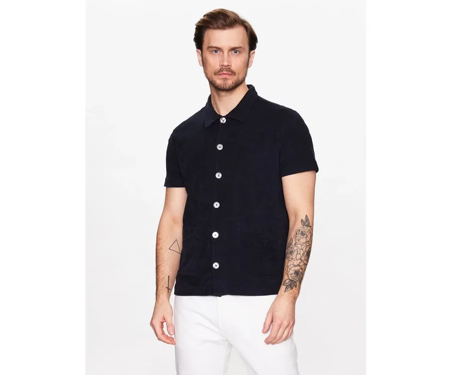 obrazek 1 Oscar Jacobson Koszula 60206144 Granatowy Regular Fit