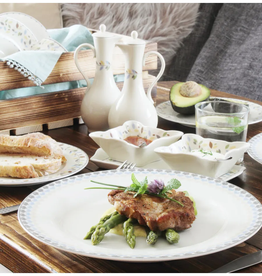 obrazek 2 Stylowy porcelanowy pojemnik na ocet z kolekcji NatureLine – Leander