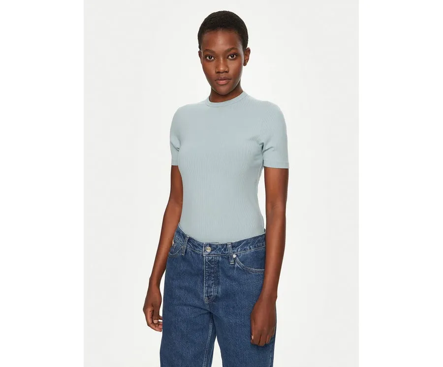 obrazek 1 Calvin Klein T-Shirt K20K208052 Błękitny Slim Fit
