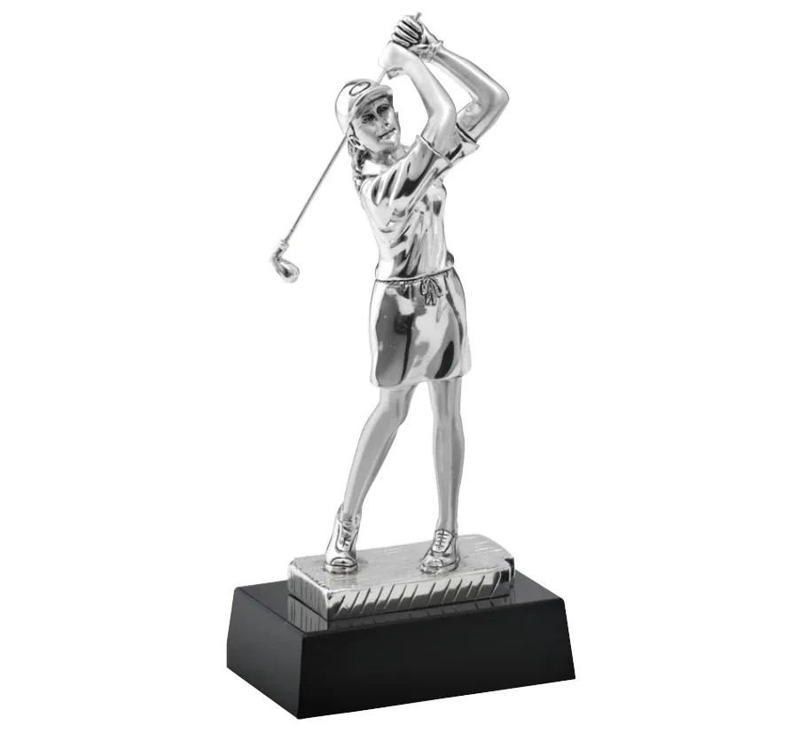 picture 1 Statuette with a silhouette of a golfer - Astra Argenti