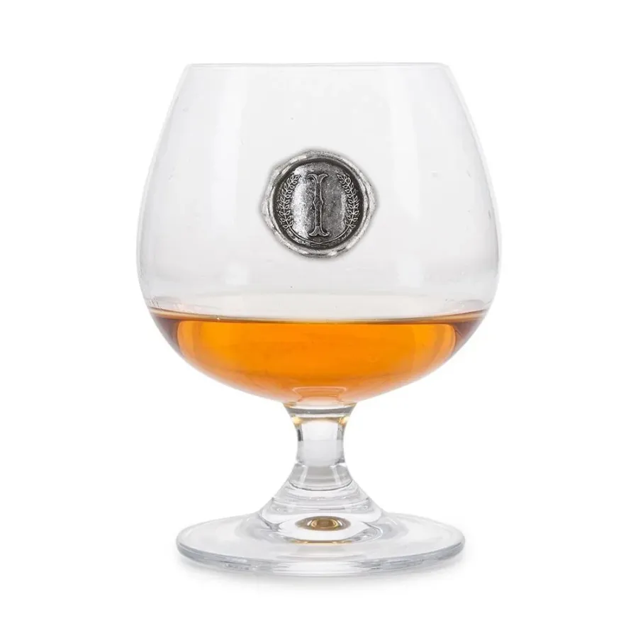 obrazek 1 Prezent na specjalną okazję - kieliszek do brandy z emblematem ze stylizowaną literą „I”