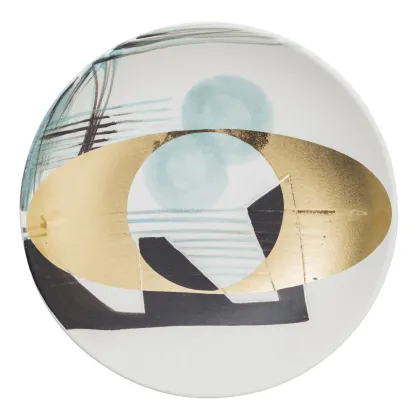 Picture Beautiful plate made of hand-painted ceramics H.9xL.40xP.40 cm