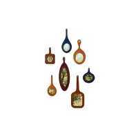 Picture Italian set of wall mirrors in various colors