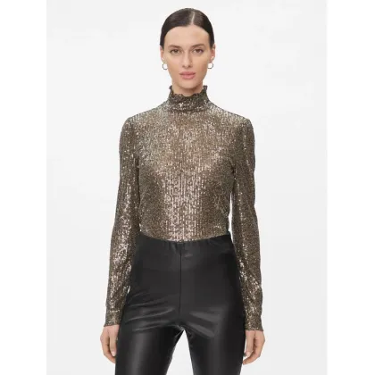 Zdjęcie Bruuns Bazaar Bluzka Aniqa BBW3588 Szary Slim Fit