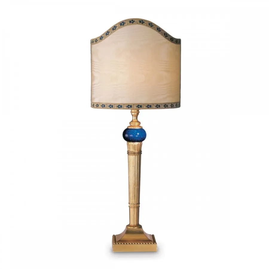obrazek 1 Lampa stołowa z mosiężnego odlewu H.56xL.24xP.20 cm