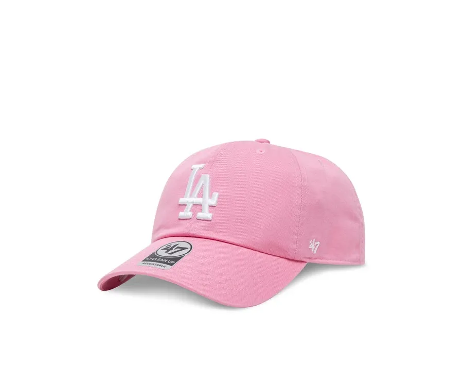 obrazek 1 47 Brand Czapka z daszkiem MLB Los Angeles Dodgers '47 CLEAN UP B-RGW12GWS Różowy