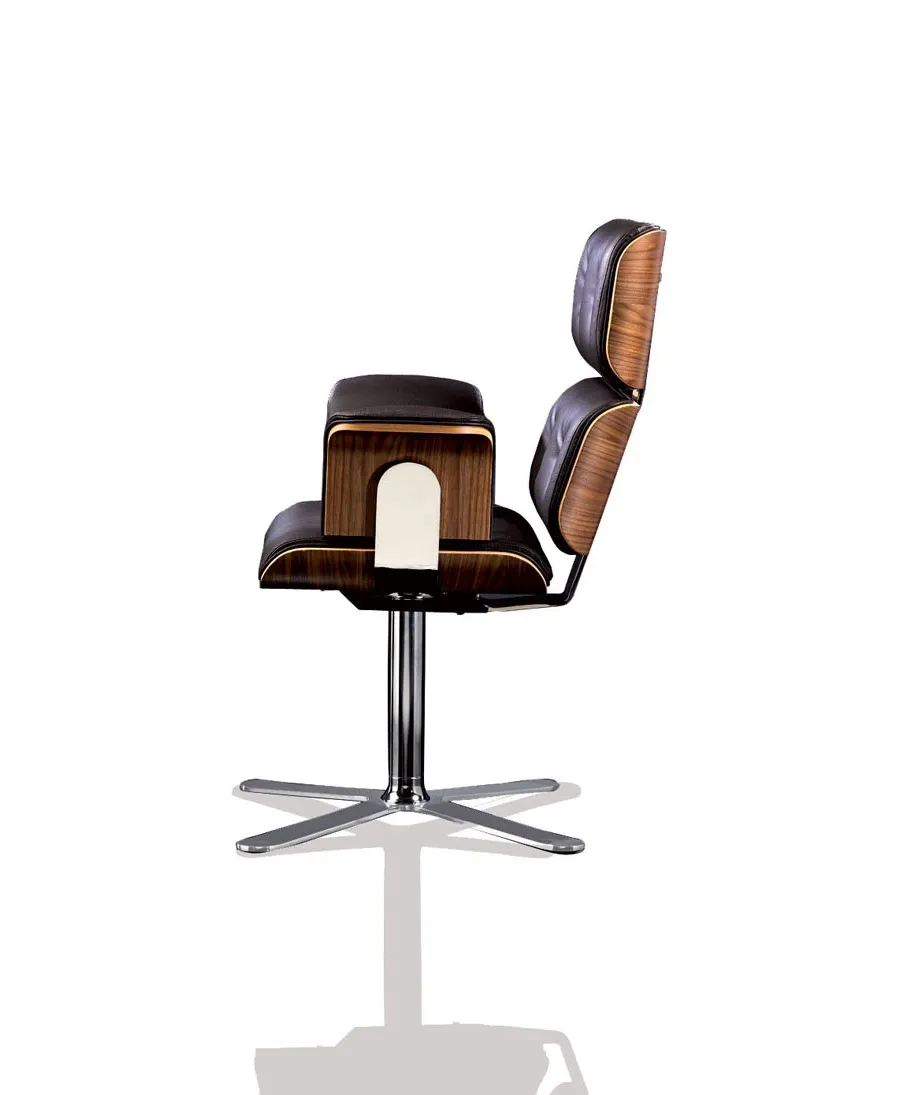 obrazek 2 Stylowy fotel do gabinetu w stylu modernistycznym – wersja chrome