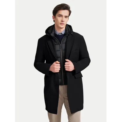 Zdjęcie Bugatti Płaszcz przejściowy 635628 61050 Czarny Regular Fit