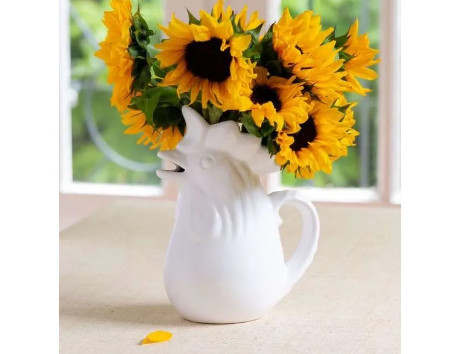 obrazek 4 Stylowy dzbanek ceramiczny w kształcie koguta