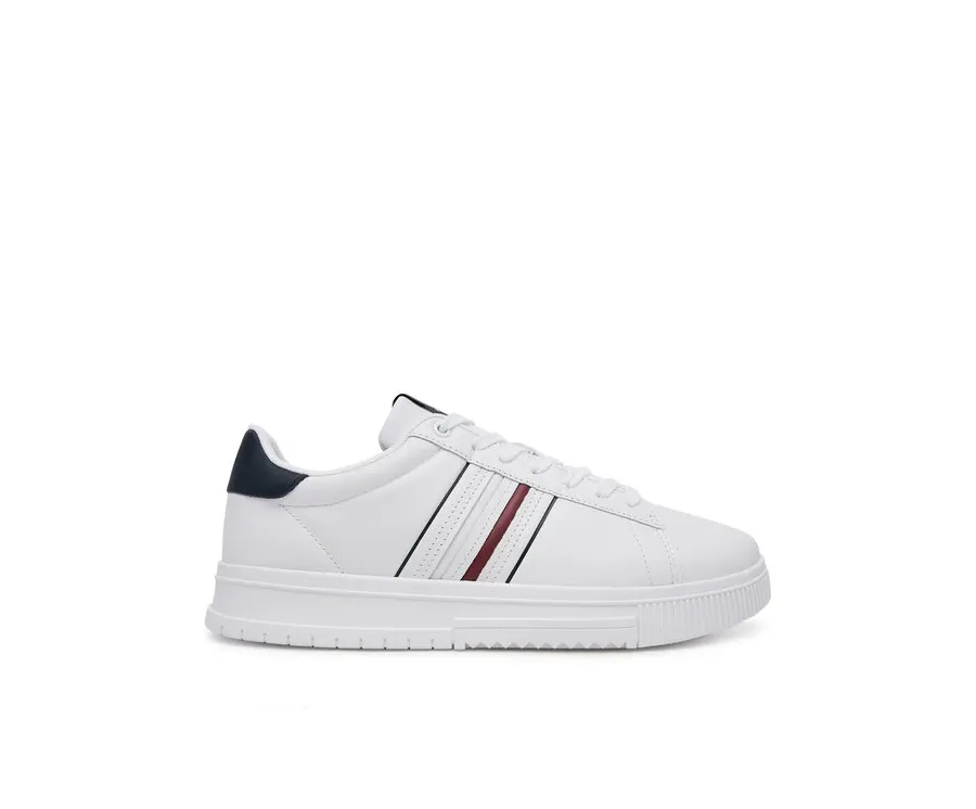 obrazek 1 Tommy Hilfiger Sneakersy Modern Cupsole Stripes Lth FM0FM05406 Biały