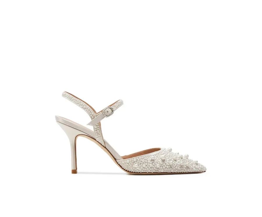 obrazek 1 Stuart Weitzman Sandały Bliss 85 Pump SI822 Biały