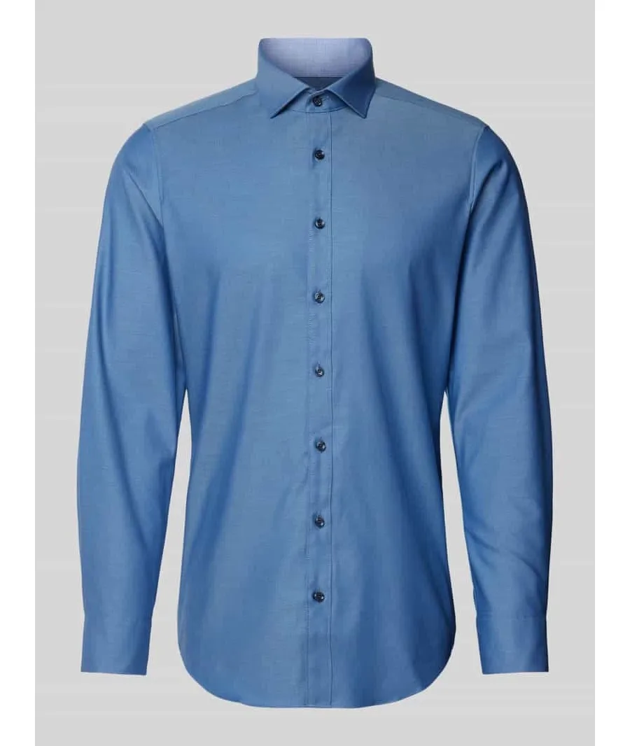 obrazek 1 Koszula biznesowa o kroju slim fit z jednolitą fakturą