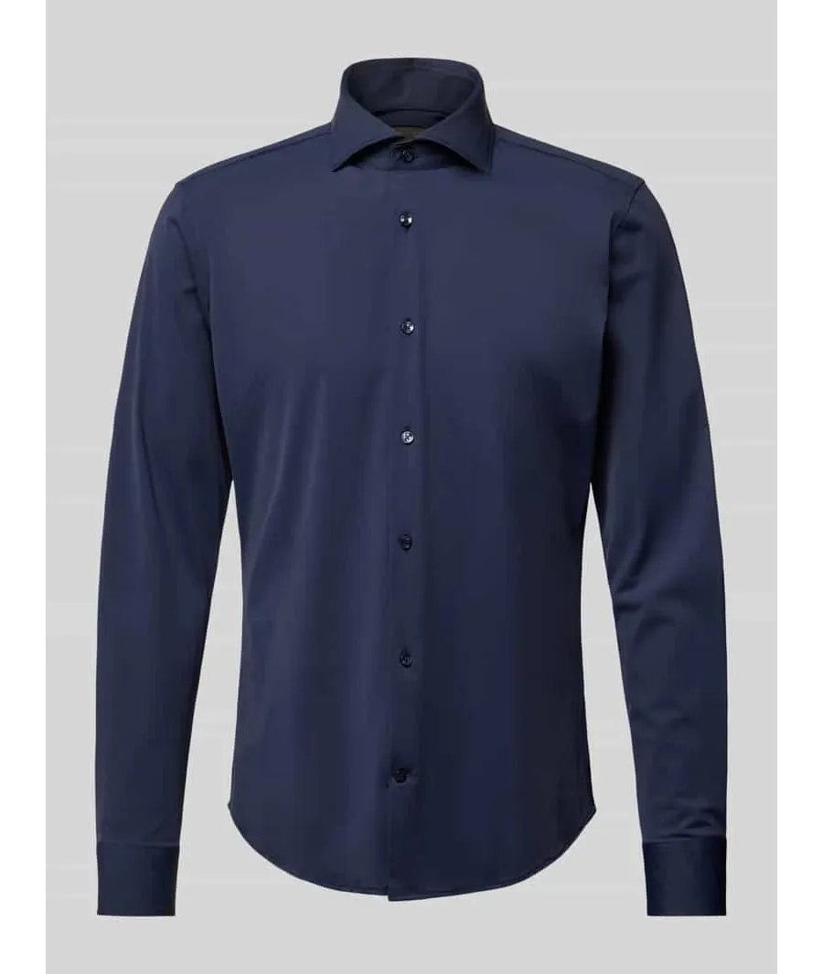 obrazek 1 Koszula biznesowa o kroju slim fit z listwą guzikową model ‘Pai’