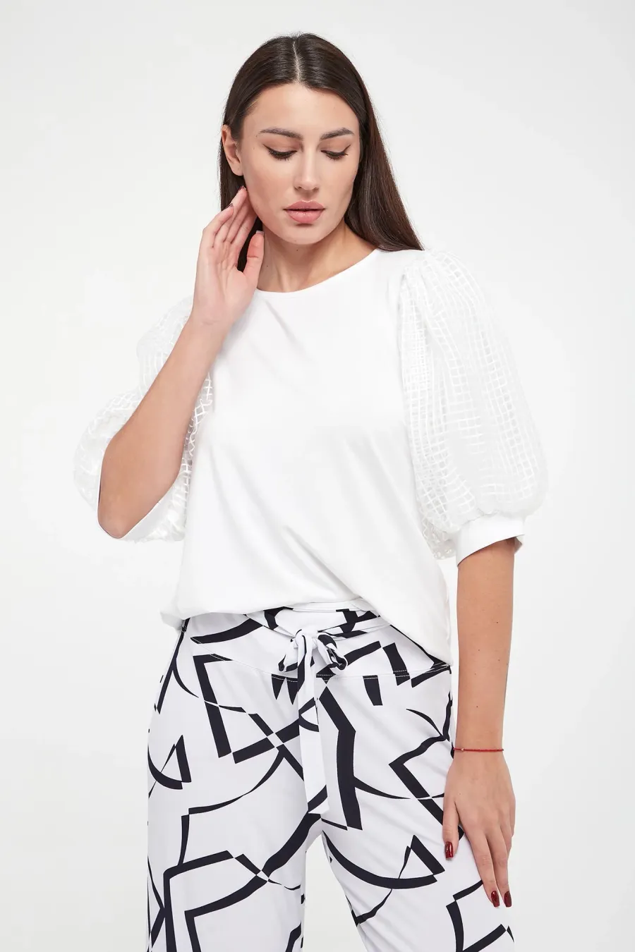 obrazek 1 Bluzka damska z bufiastymi rękawami JOSEPH RIBKOFF Joseph Ribkoff