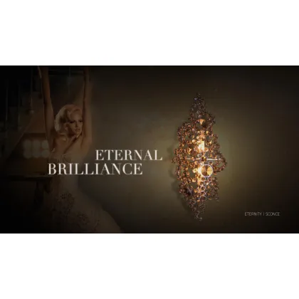 Picture Elegant crystal wall lamp