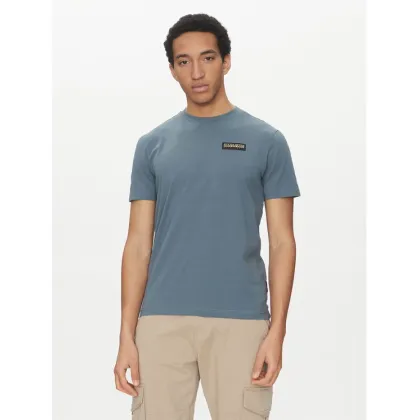 Zdjęcie Napapijri T-Shirt Iaato NP0A4HFZ Niebieski Regular Fit